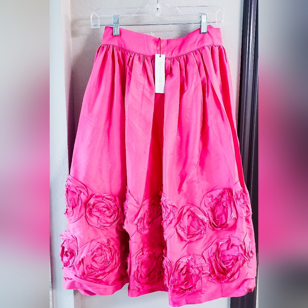 Frances Valentine Barbara Skirt with Flowers